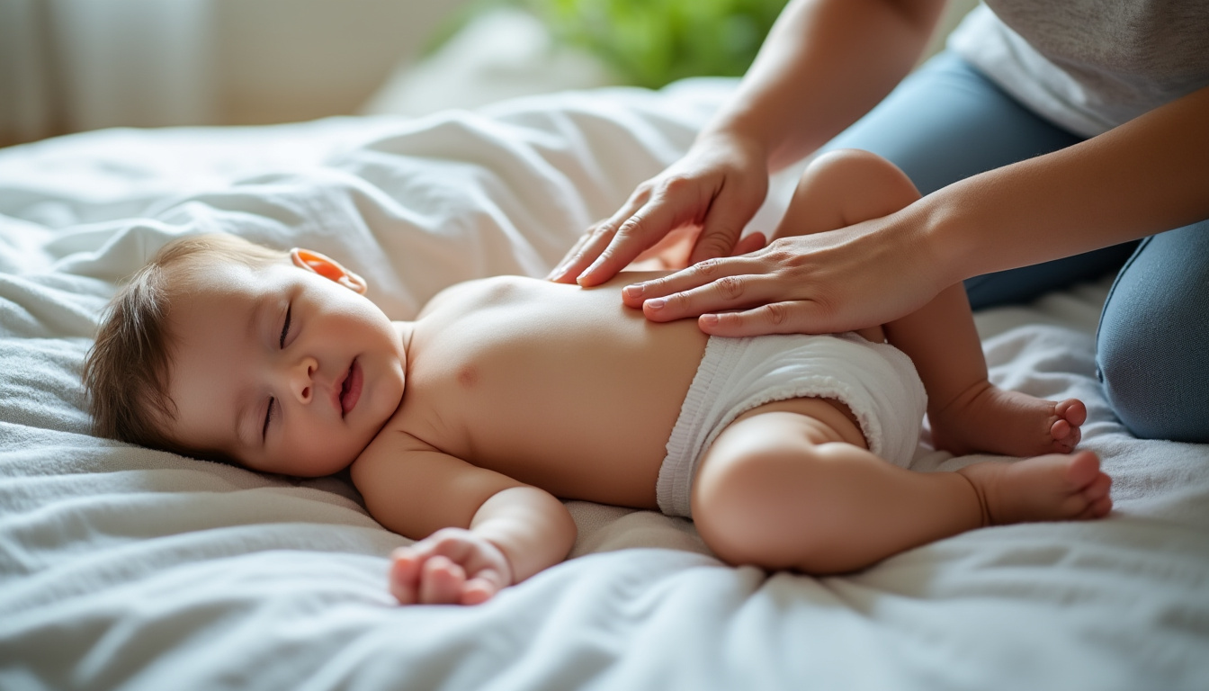 découvrez les massages doux du ventre et les gestes adaptés qui peuvent aider à apaiser les coliques de bébé, en toute sécurité.